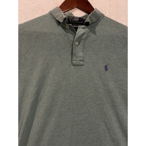 Vintage Polo Ralph Lauren Shirt Mens Small Casual Green Short Sleeve - Picture 2 of 8